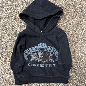 Black Kids Hoodie with Graphic 'Sweet Child O' Mine'